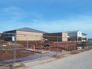 PHOTO BY TEAGAN HALBROOKS The rebuilt Briarwood Elementary in Moore, Okla., remains under construction. It is scheduled to open in August 2014.